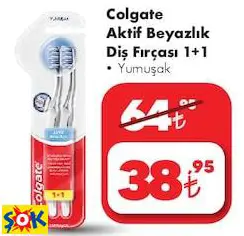 COLGATE AKTİF BEYAZLIK DİŞ FIRÇASI 1+1 • YUMUŞAK